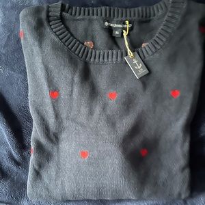 KIEL JAMES PATRICK MENS HEART CREW SWEATER SIZE XLARGE.